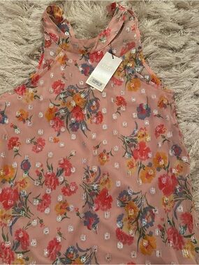 Lipsy London pink halter dobby dress. New with tags